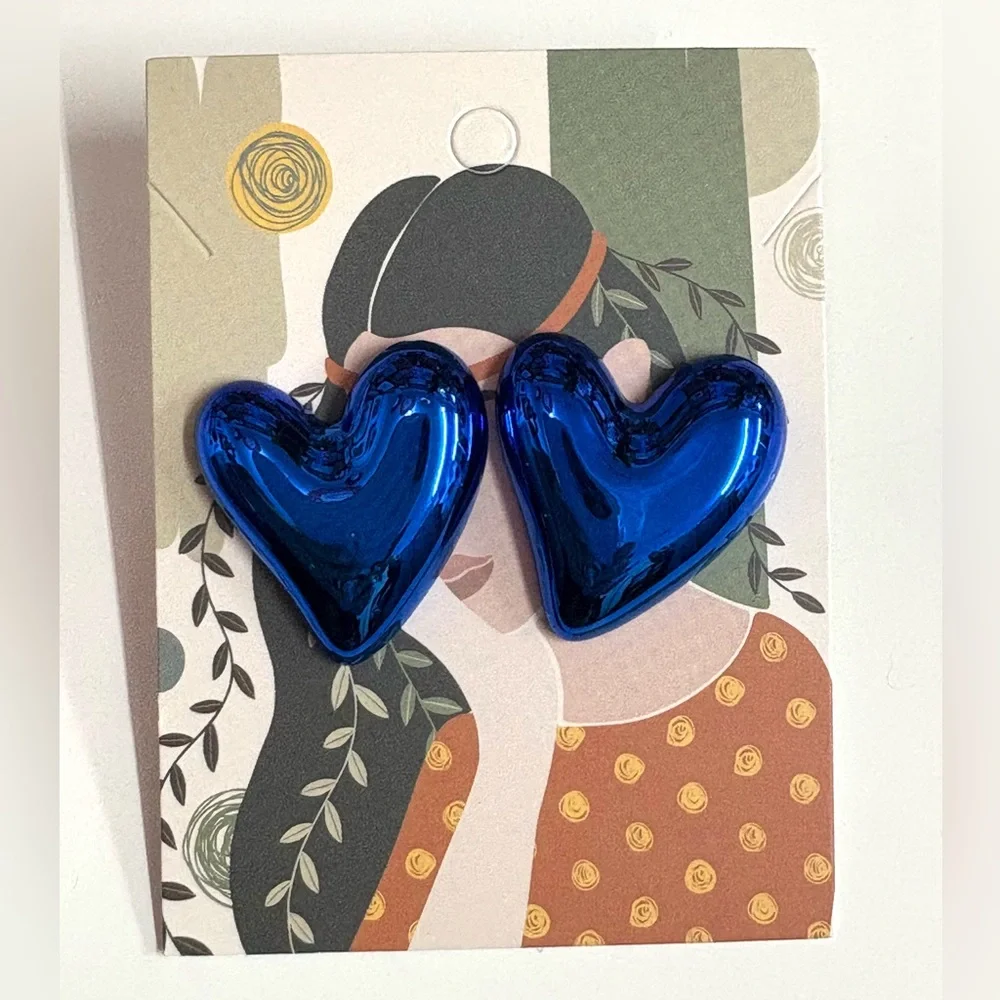 Blue ballon style earrings 💙 - Picture 2 of 4